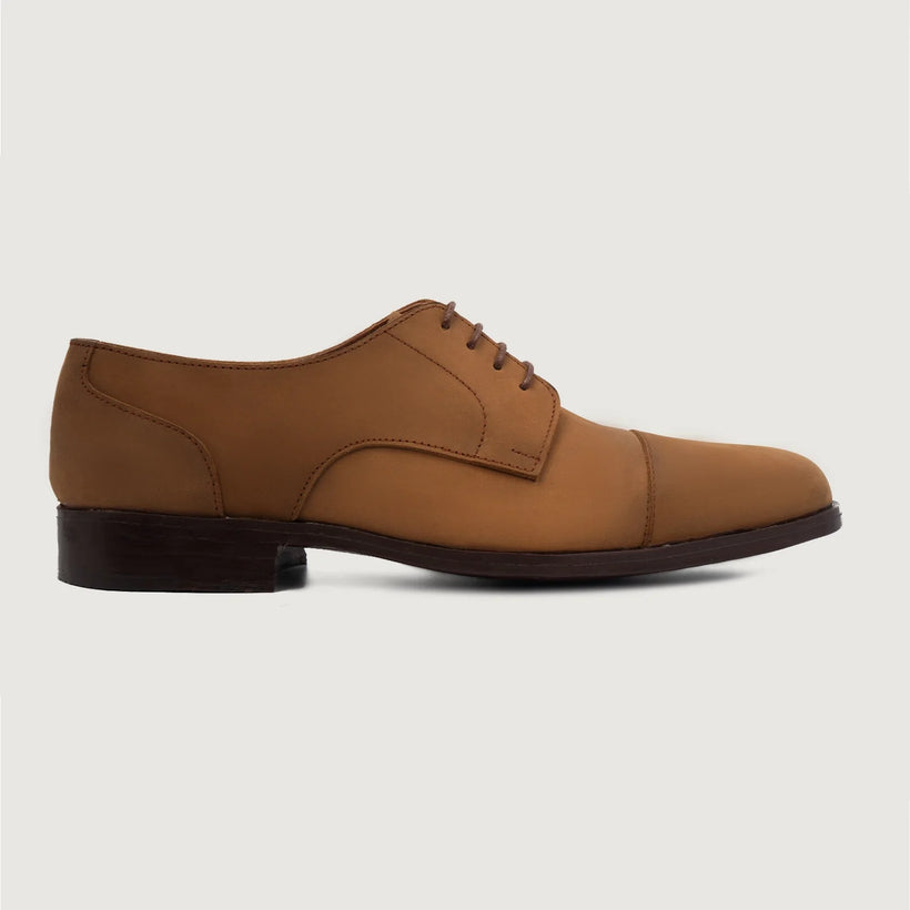 Attorney Derby Brun Nubuck Leather Shoes til Mænd