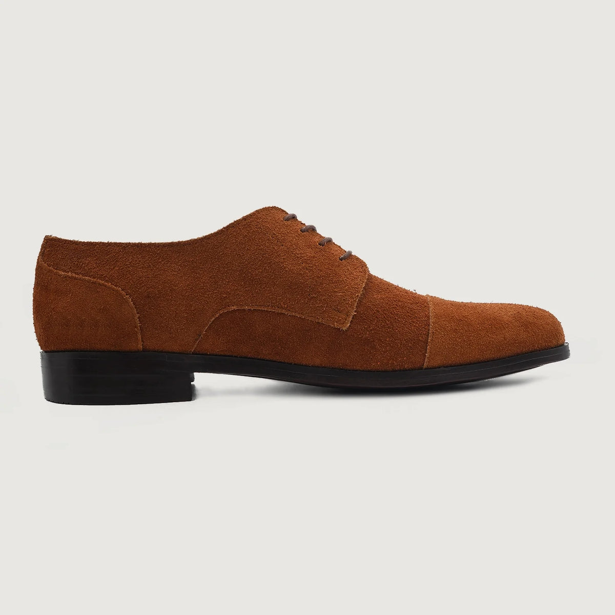 Brown Goatskin Suede Leather Shoes - Goodyear welt-konstruktion og tåboks