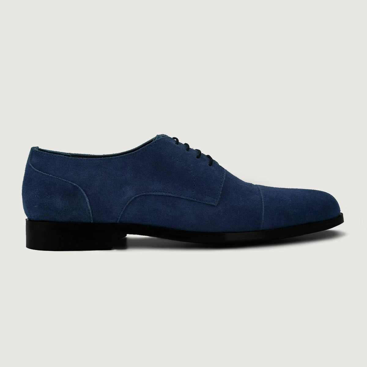 Midnight Blue Goatskin Suede Leather Shoes - Goodyear welt-konstruktion og tåboks