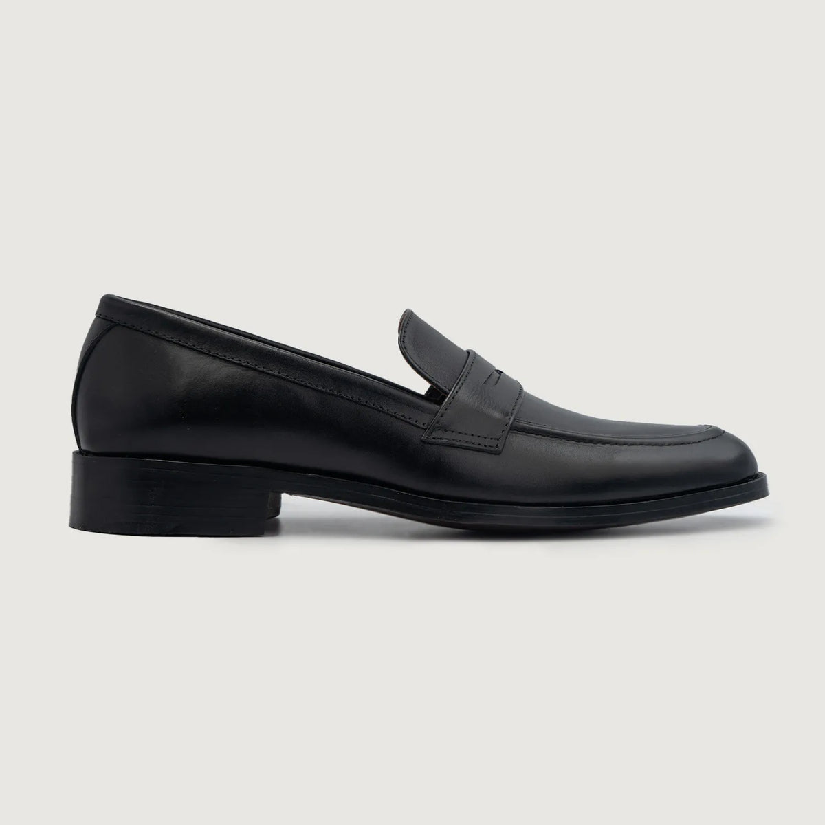 Black Full-Grain leather Loafers - Goodyear welt-konstruktion og tåboks