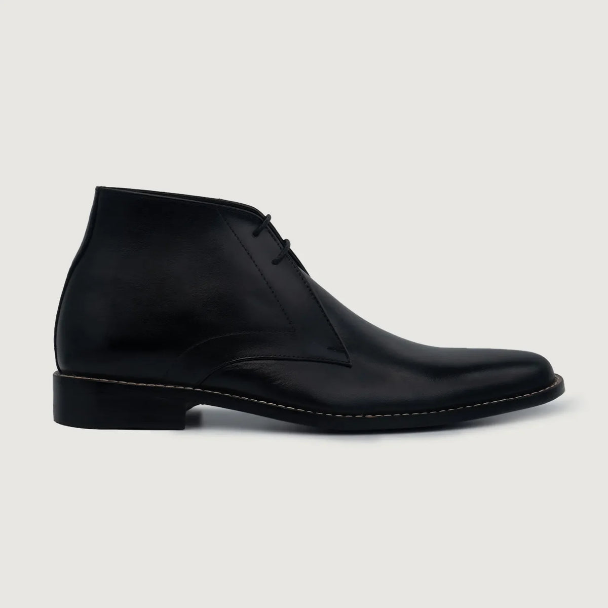 Black Full-Grain leather Boots - Goodyear welt-konstruktion og tåboks