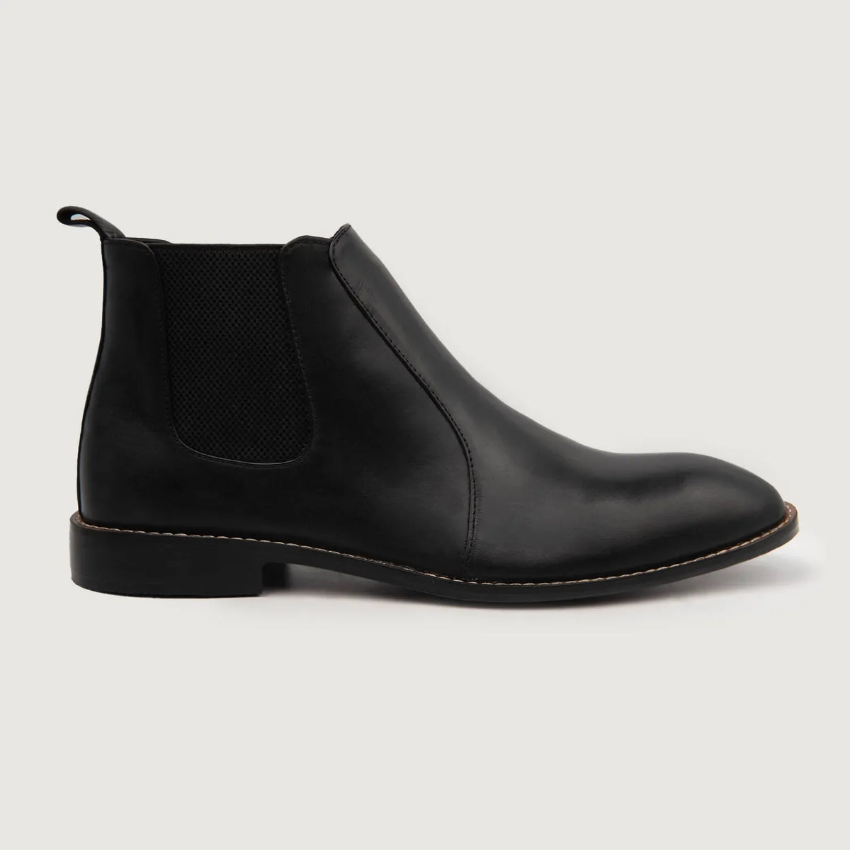Black Full-Grain leather Boots - Goodyear welt-konstruktion og tåboks