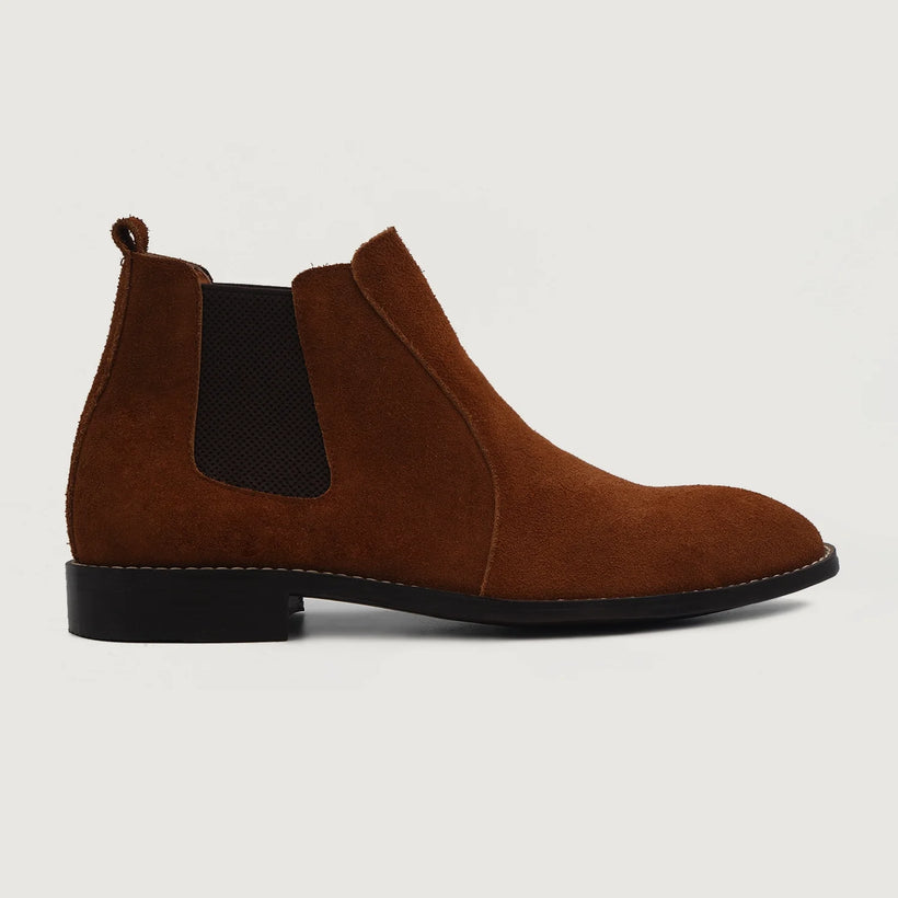 Clarkson Chelsea Brun Suede Leather Boots til Mænd
