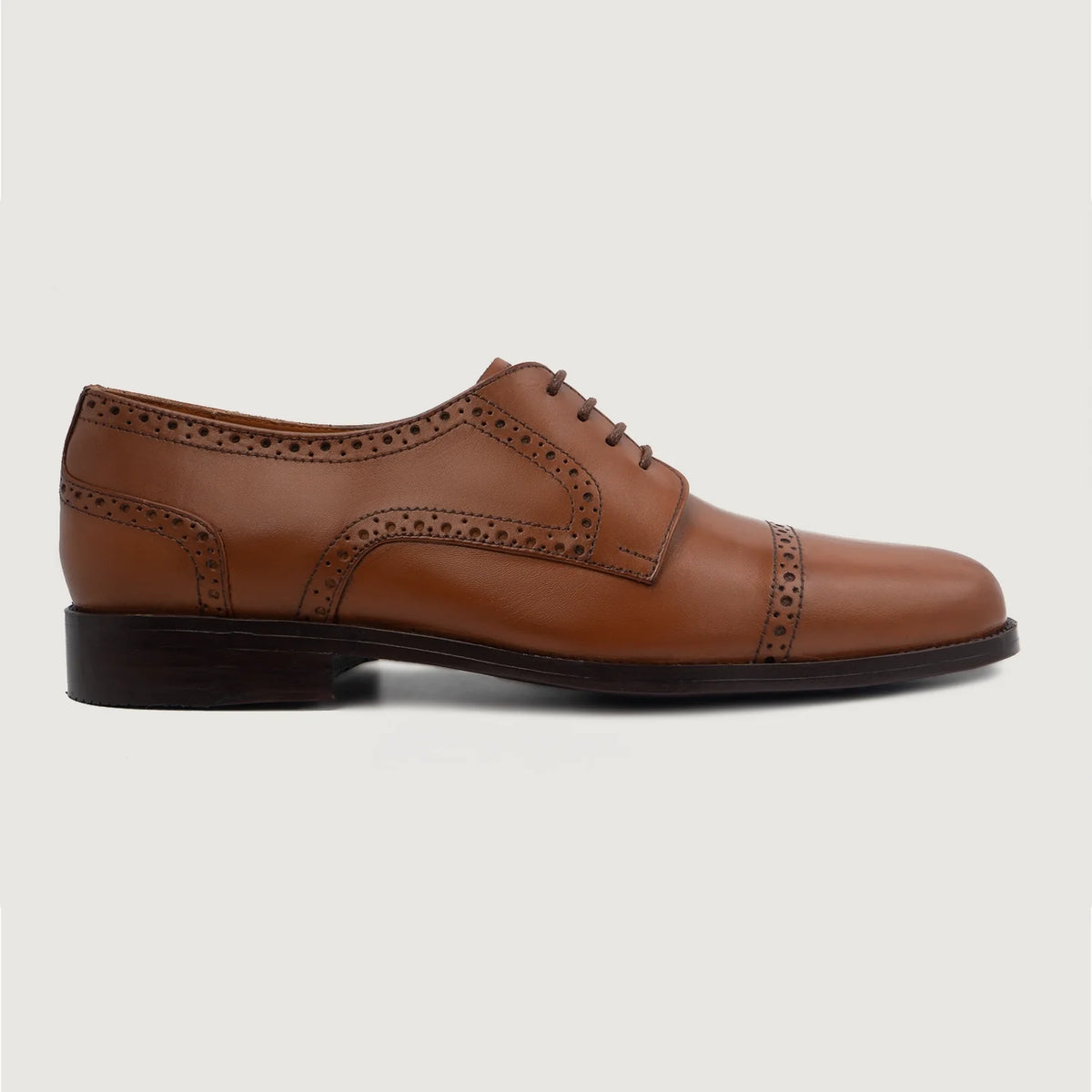 Tan Full-Grain leather Shoes - Goodyear welt-konstruktion og tåboks