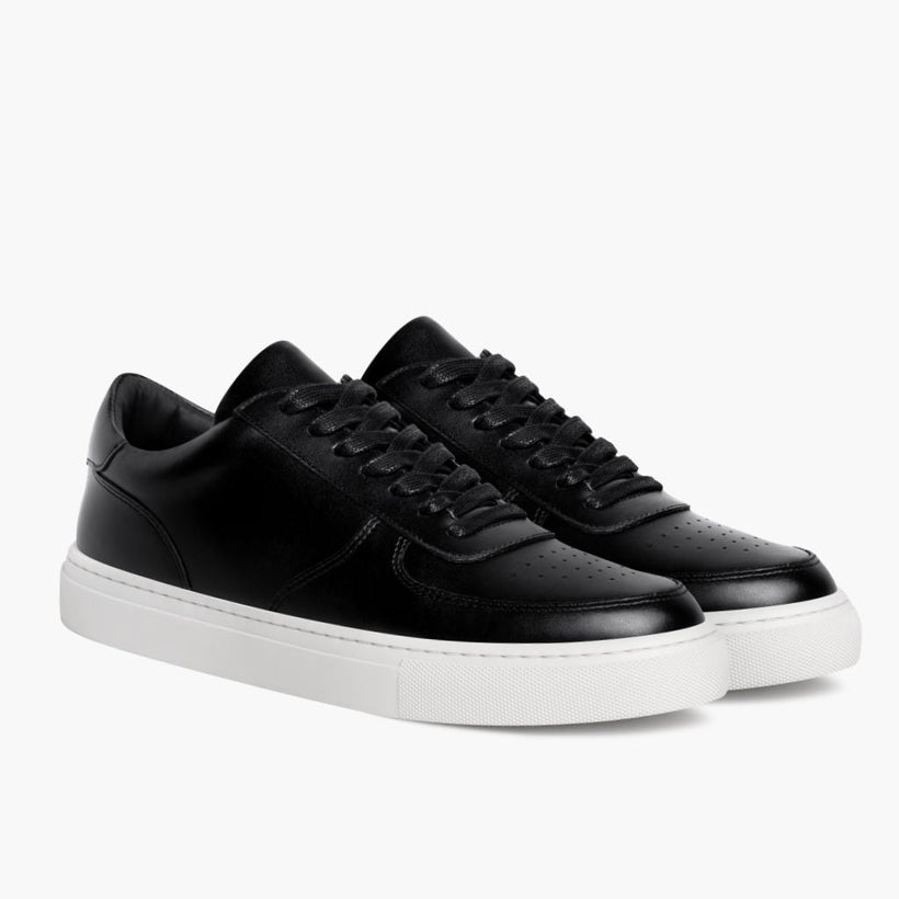 Court Sort Lædersneakers til Mænd