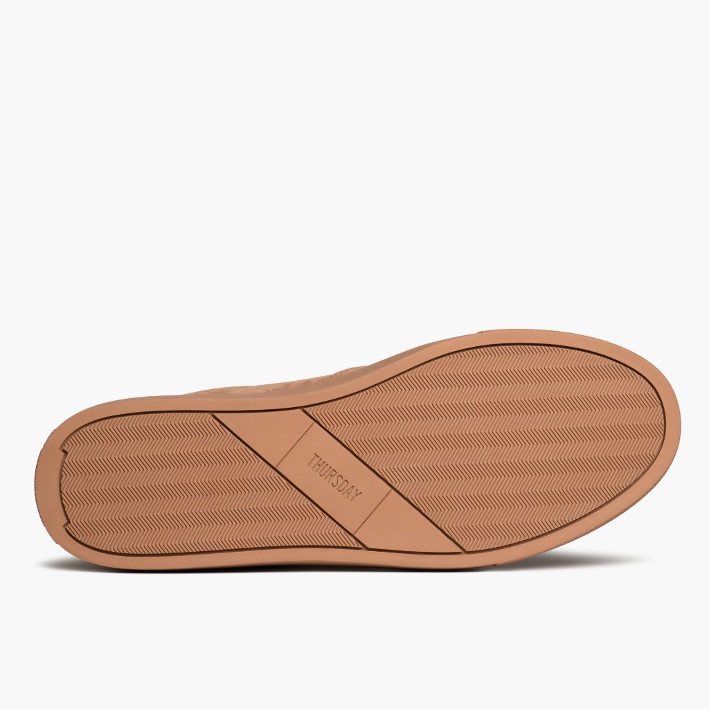High-Traction Rubber Outsole & Lug Tread Pattern on Court Clay Lædersneakers til Mænd