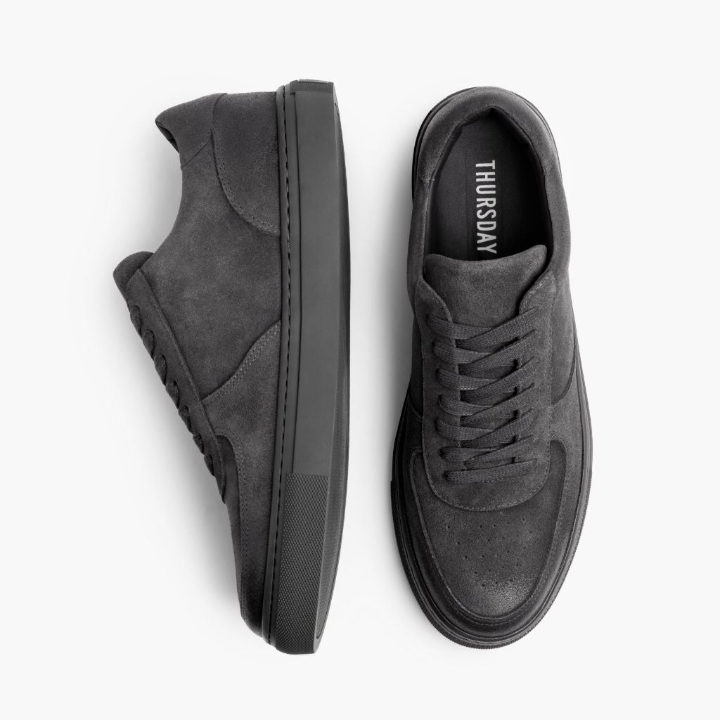 Court Smoke Lædersneakers til Mænd - Forstærket hælkappe og præcise dobbeltsyninger