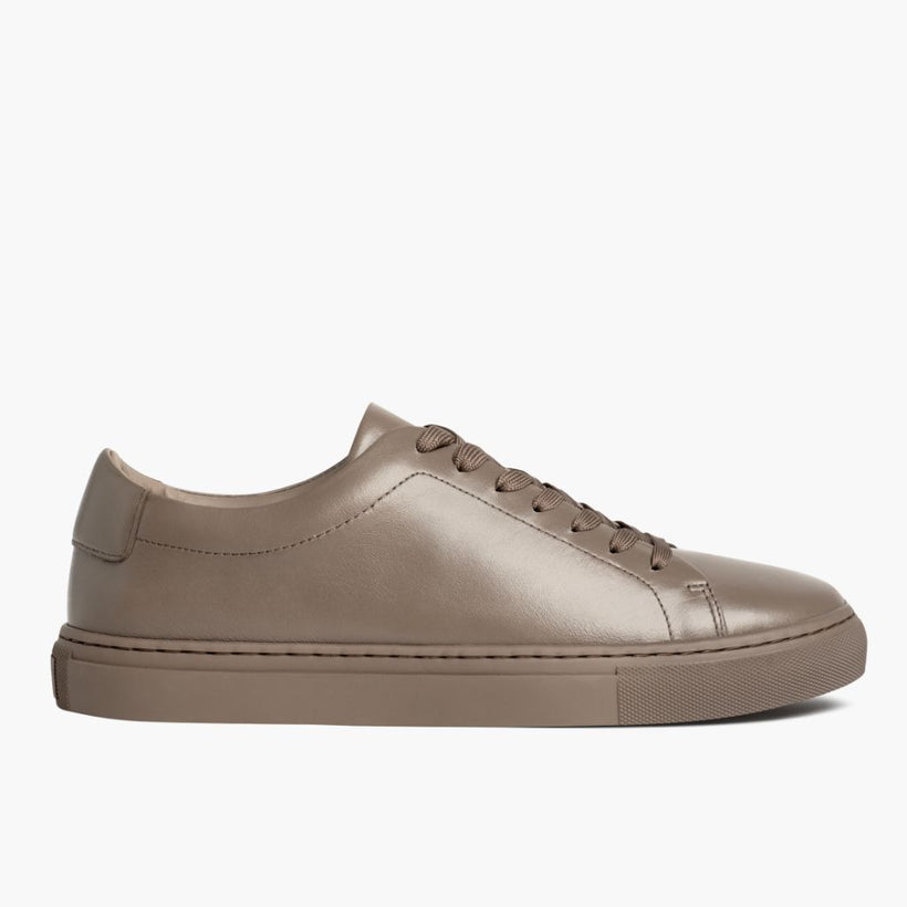 Encore Taupe Leather Sneakers til Mænd