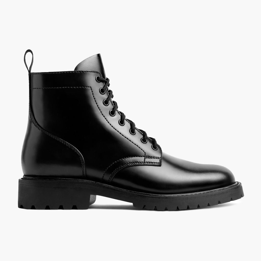Black Full-Grain leather Boots - Goodyear welt-konstruktion og tåboks