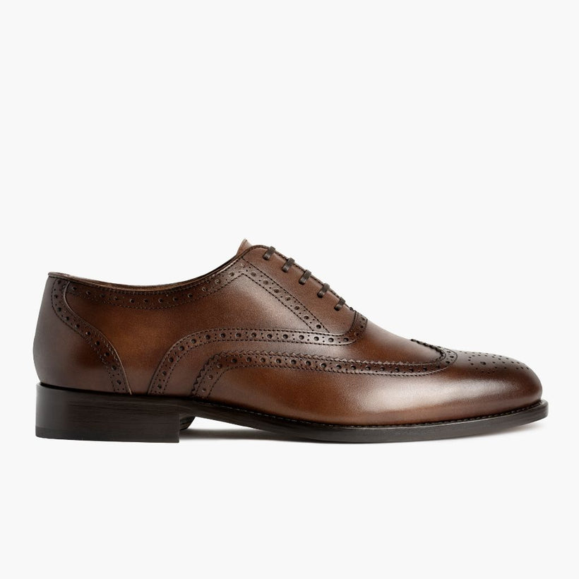 Aviator Cinnamon Leather Shoes til Mænd