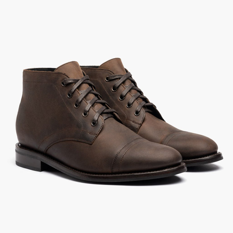 Cadet Tobacco Leather Boots til Mænd