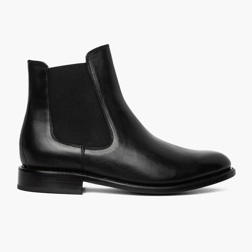 Cavalier Sort Leather Boots til Mænd