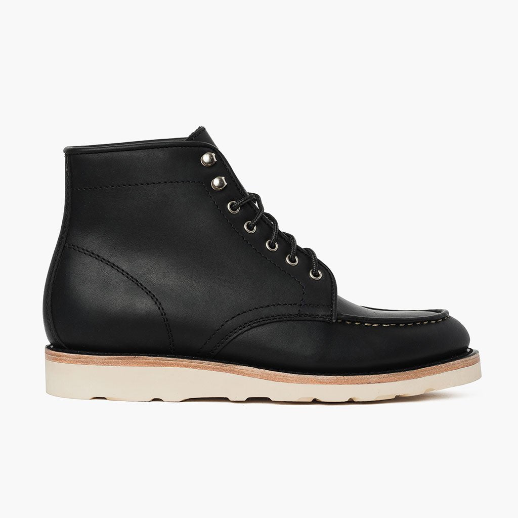 Black Full-Grain leather Boots - Goodyear welt-konstruktion og tåboks
