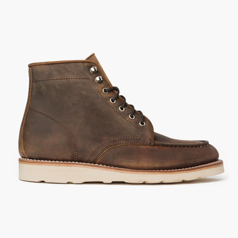 Diplomat Burnt Copper Leather Boots til Mænd
