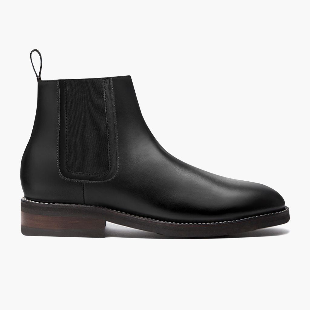 Black Full-Grain leather Boots - Goodyear welt-konstruktion og tåboks