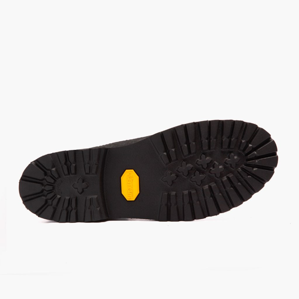 High-Traction Rubber Outsole & Lug Tread Pattern on Explorer Sort Matte Læderstøvler til Mænd
