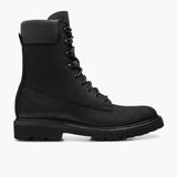 Black Full-Grain leather Boots - Goodyear Welt Construction & Front Toe Box Detail