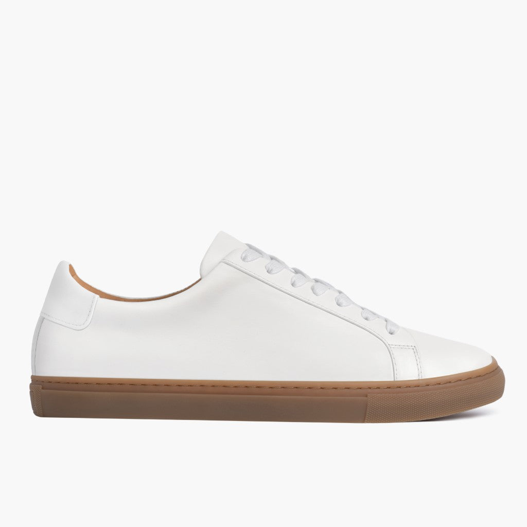 White Full-Grain leather Sneakers - Goodyear welt-konstruktion og tåboks