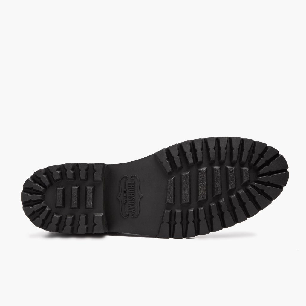 High-Traction Rubber Outsole & Lug Tread Pattern on Legend Sort Matte Læderstøvler til Mænd