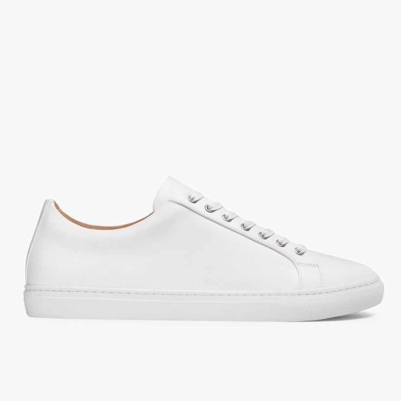 Premier Low Top White Leather Sneakers til Mænd