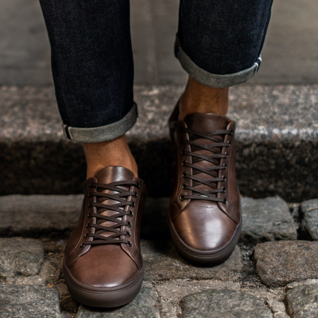 Styled On-Foot Perspective Demonstrating Ankle Fit & Silhouette on Model