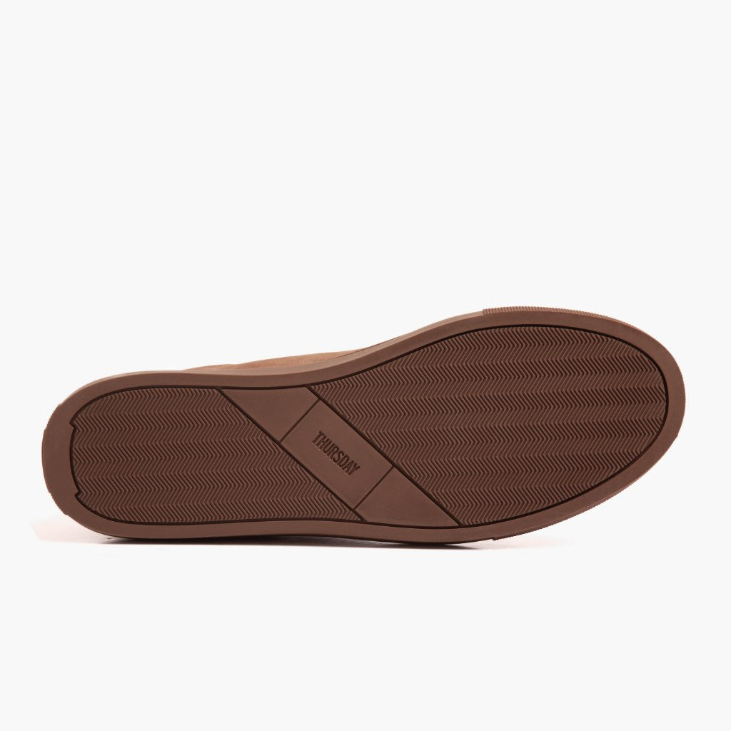 High-Traction Rubber Outsole & Lug Tread Pattern on Premier Low Top Pebble Lædersneakers til Mænd For Men