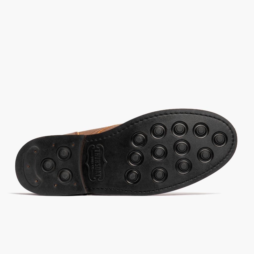 High-Traction Rubber Outsole & Lug Tread Pattern on President Safari Læderstøvler til Mænd For Men