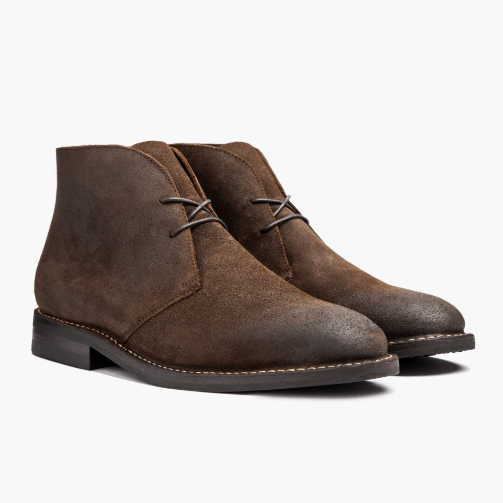 Scout Mocha Læderstøvler til Mænd For Men in Mocha Full-Grain Leather - Sidevisning | Køb online
