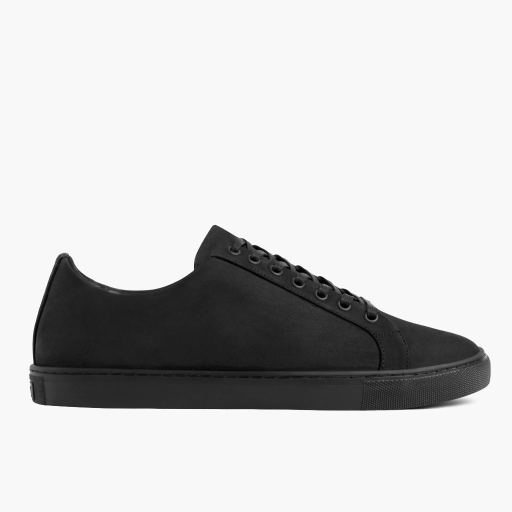 Black Full-Grain leather Sneakers - Goodyear welt-konstruktion og tåboks