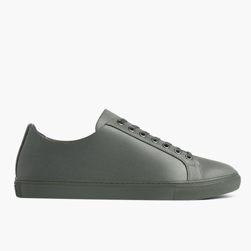 Premier Low Top Grey Leather Sneakers til Mænd