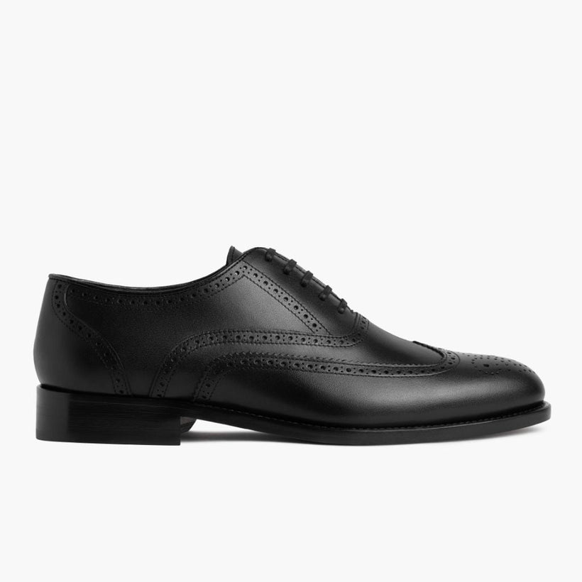 Aviator Sort Leather Loafers til Mænd