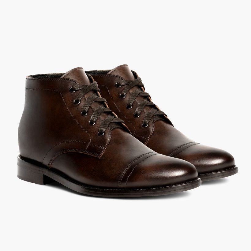 Cadet Rich Mahogany Leather Boots til Mænd
