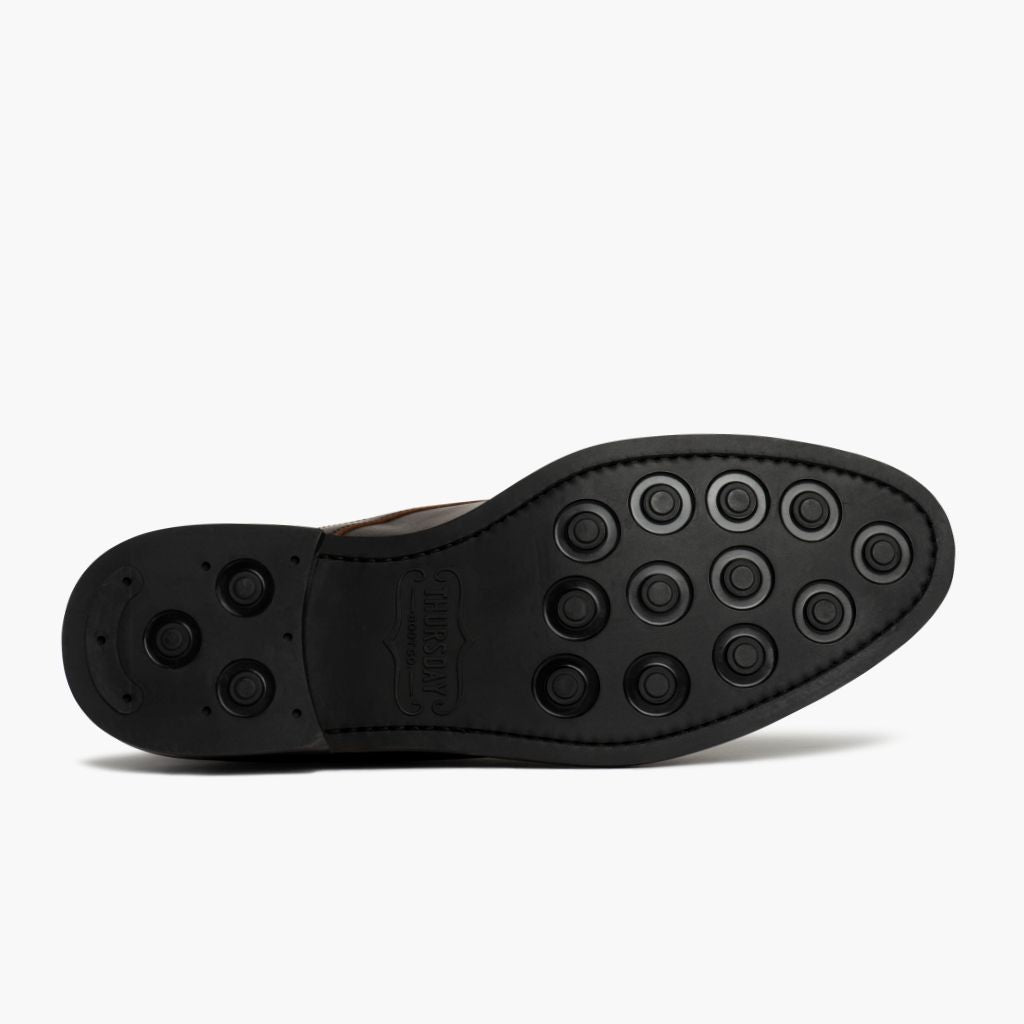 High-Traction Rubber Outsole & Lug Tread Pattern on Cadet Rich Mahogany Læderstøvler til Mænd