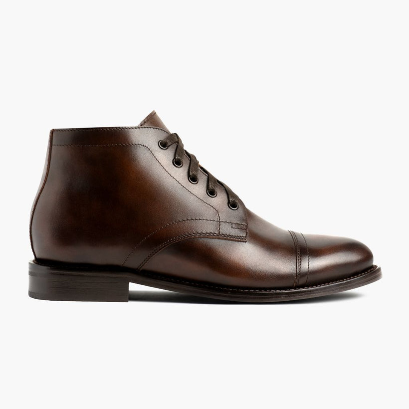 Cadet Rich Mahogany Leather Boots til Mænd