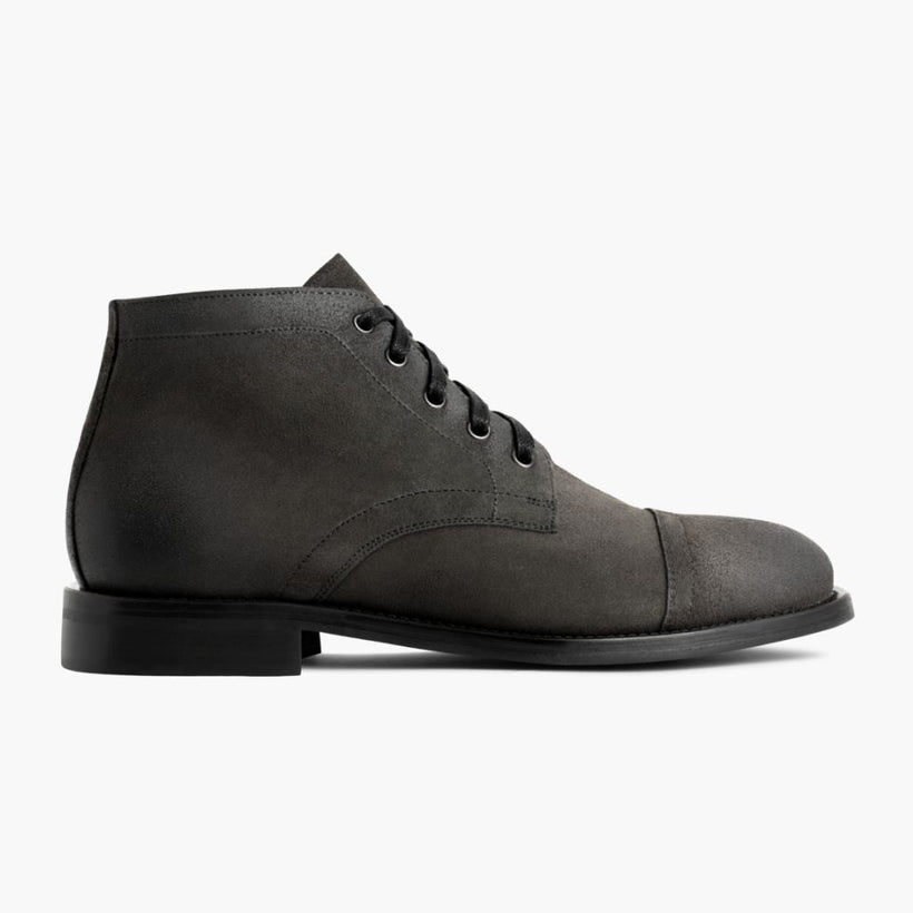 Cadet Shadow Grey Leather Boots til Mænd