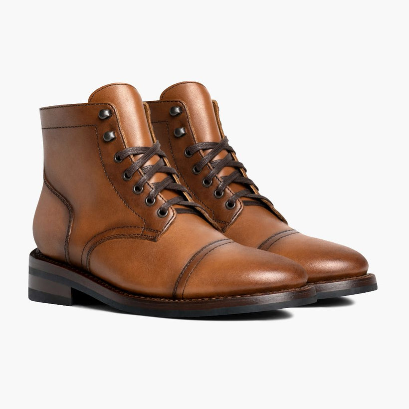 Captain Toffee Leather Boots til Mænd