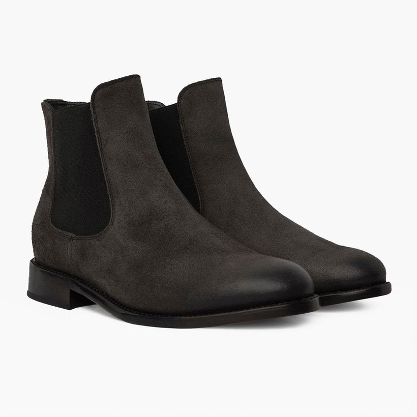 Cavalier Shadow Grey Leather Boots til Mænd