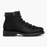 Black Full-Grain leather Boots - Goodyear Welt Construction & Front Toe Box Detail