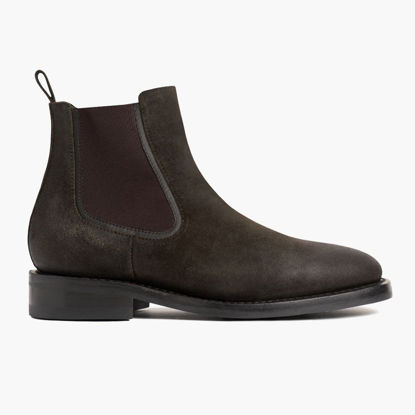 Duke Dark Olive Suede Leather Boots til Mænd