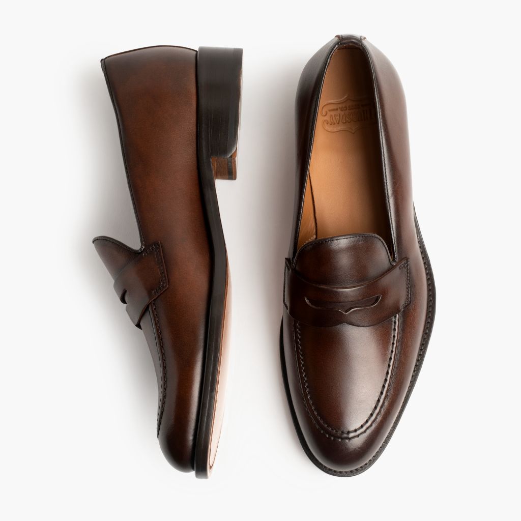 Lincoln Rich Mahogany Lædersneakers til Mænd - Forstærket hælkappe og præcise dobbeltsyninger