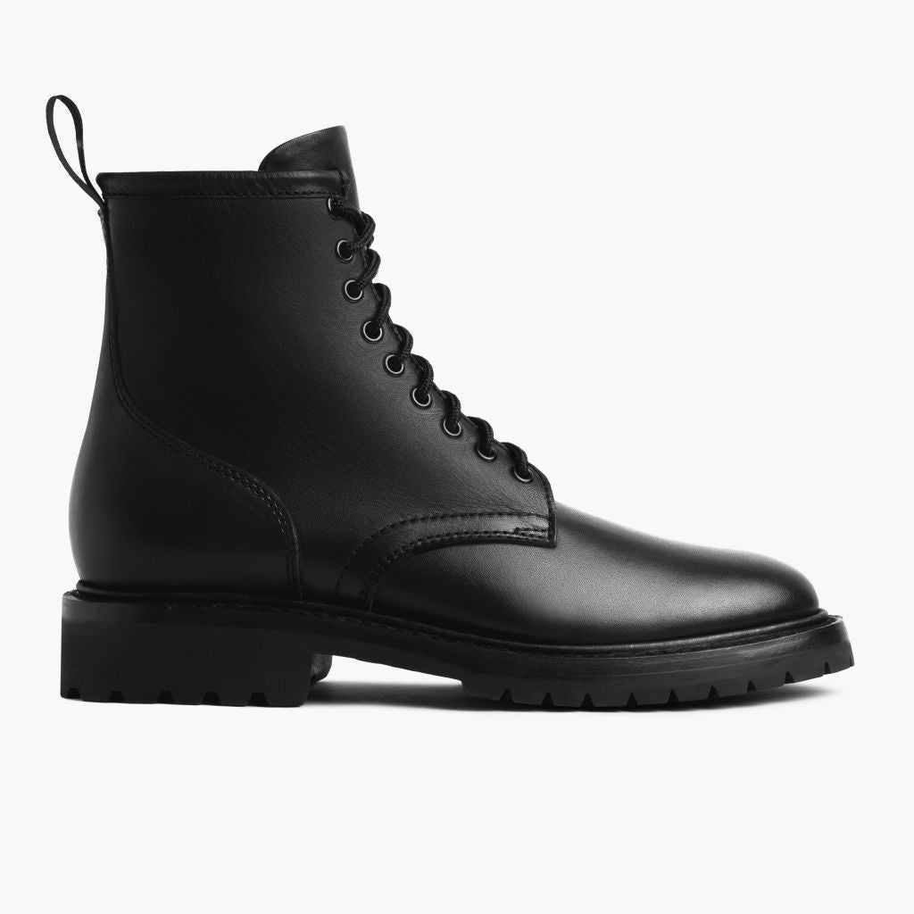 Black Full-Grain leather Boots - Goodyear welt-konstruktion og tåboks