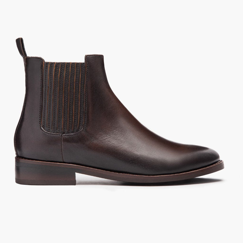 Dreamer Sort Coffee Leather Boots til Kvinder
