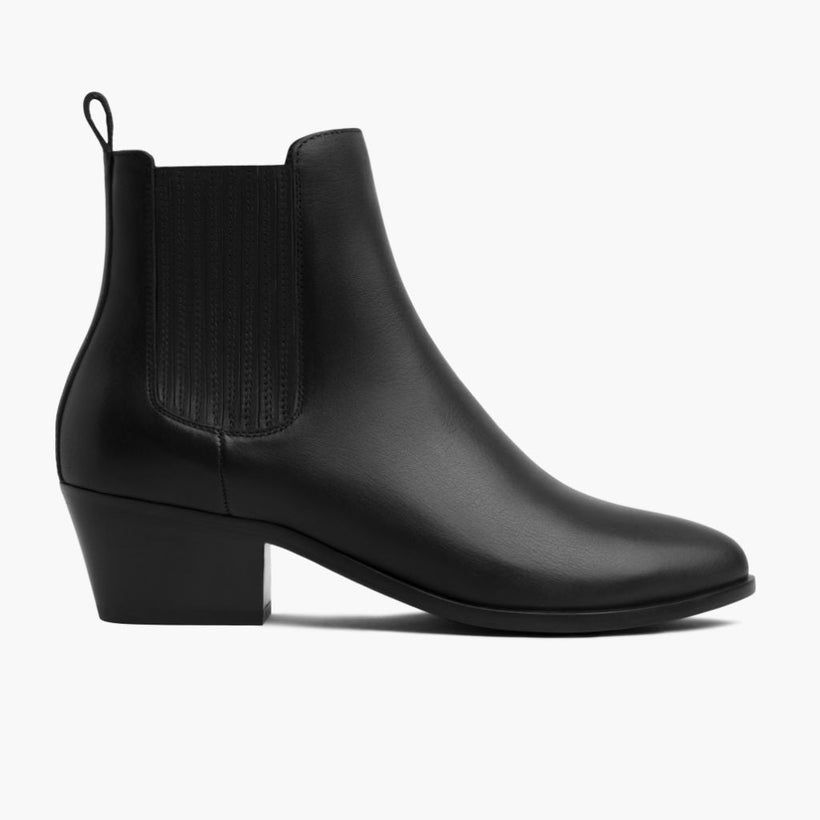 Dreamer Bootie Sort Leather Boots til Kvinder