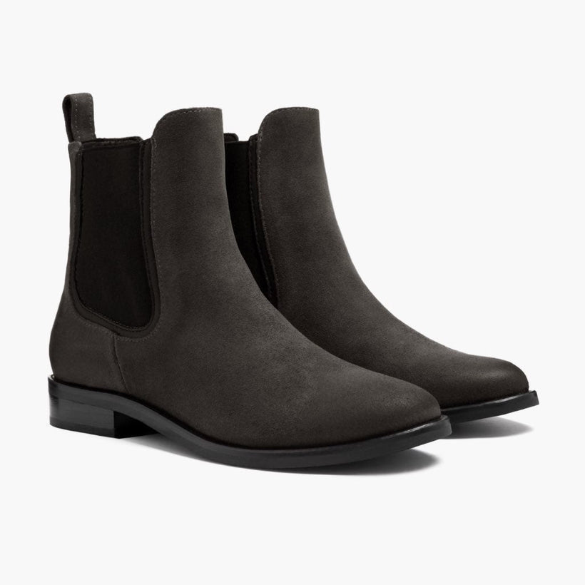 Duchess Shadow Grey Leather Boots til Kvinder