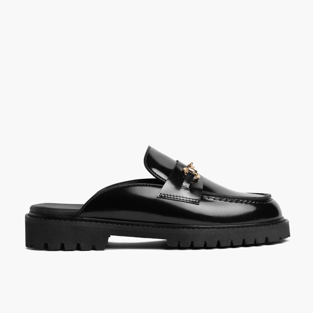 Black Full-Grain leather Loafers - Goodyear welt-konstruktion og tåboks