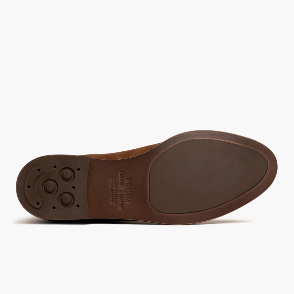 High-Traction Rubber Outsole & Lug Tread Pattern on Dreamer Cinnamon Læderstøvler til Damer