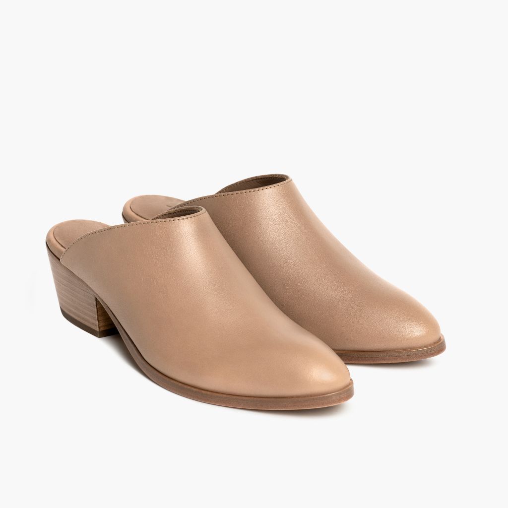 Breeze Milk Coffee Læderstøvler til Damer in Classic Full-Grain Leather - Sidevisning | Køb online