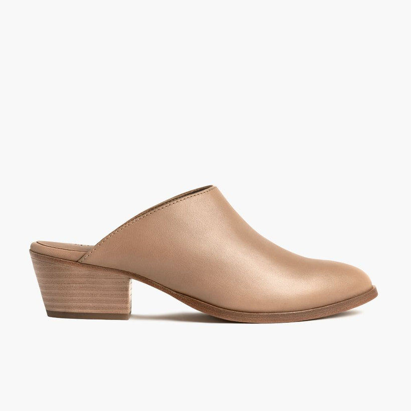 Breeze Milk Coffee Leather Boots til Kvinder