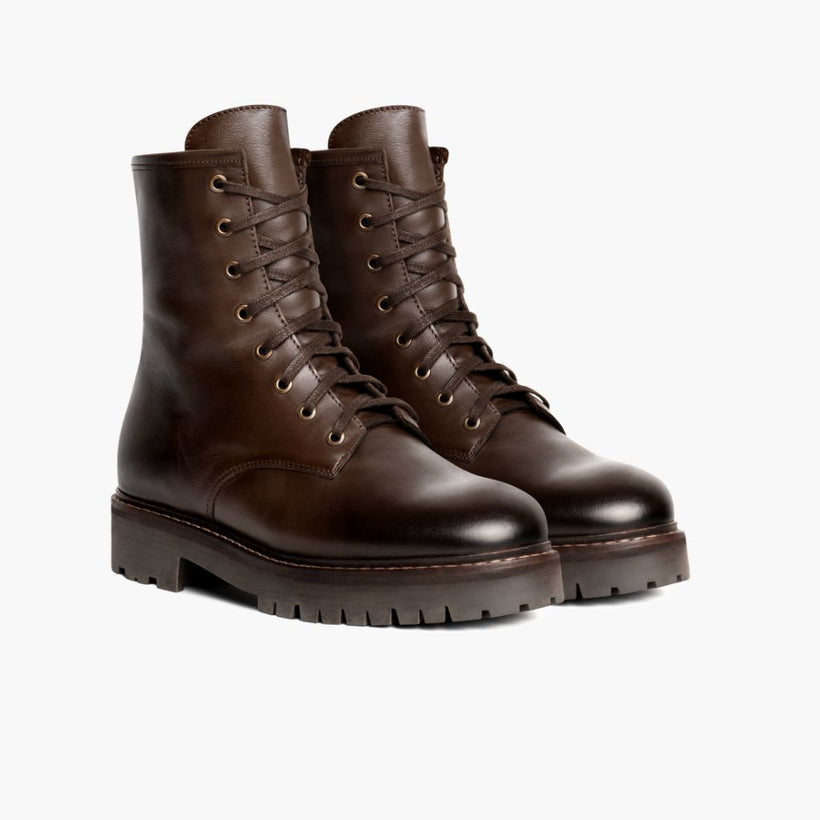 Combat Java Leather Boots til Kvinder