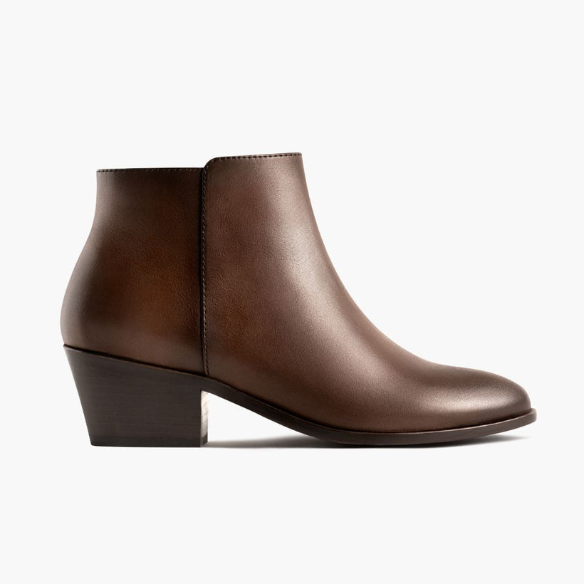 Downtown Amaretto Leather Boots til Kvinder